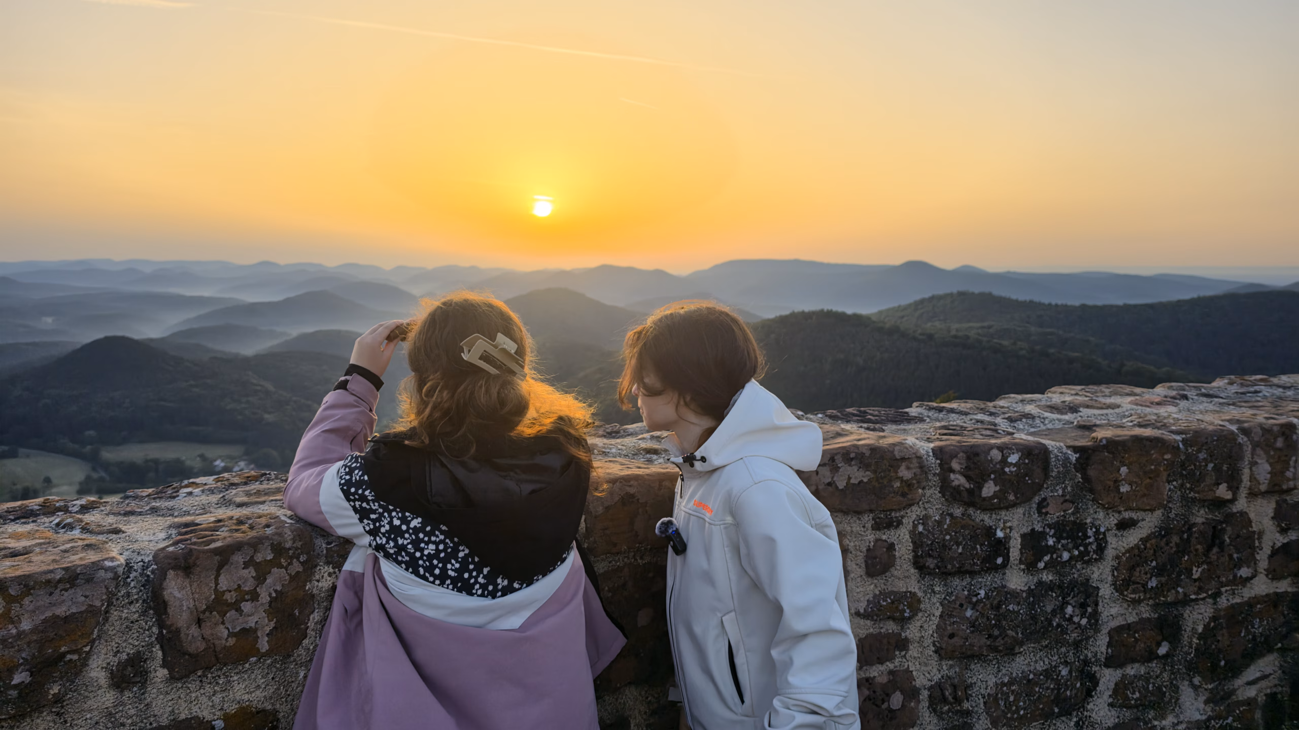 Wegelnburg at Sunrise: Highest Castle in the Pfalz (572m)